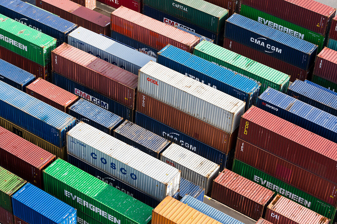 Container in block storage, Hamburg, Germany