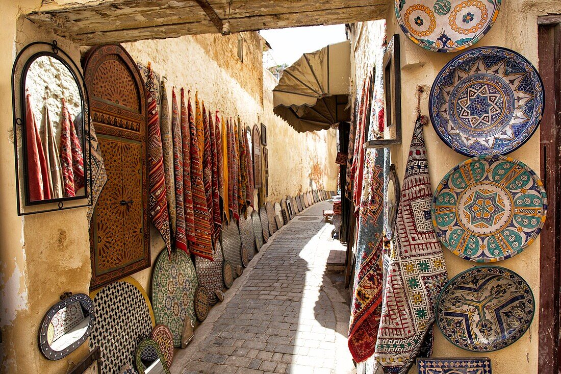 Kingdom of Morocco, Fes, Fes el Bali, Medina of Fes, Trading street