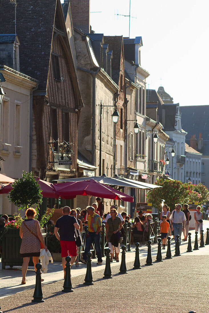 France, Loire Valley, Amboise, Place Michel Debré.