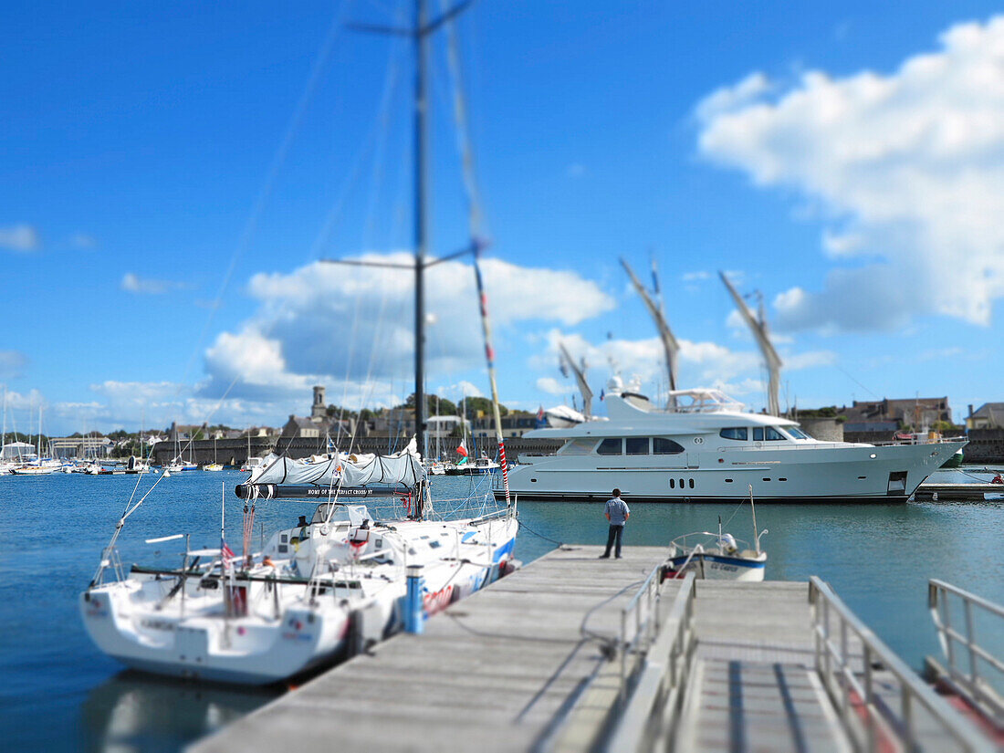 France. Finistère. Brittany. Concarneau. The marina.