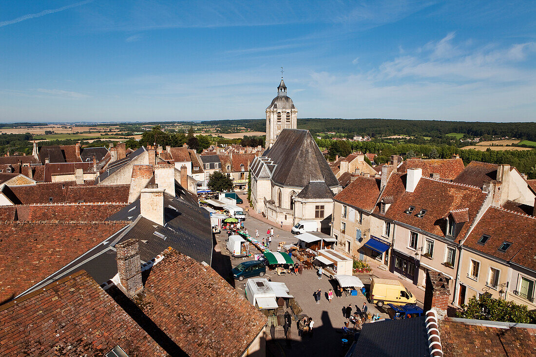 France, Normandy, Orne, Country of Perche, Bellême, church St Sauveur de Bellême