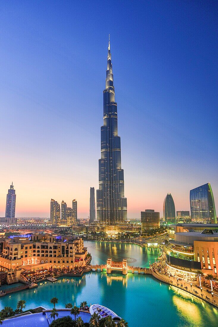 United Arab Emirates (UAE), Dubai City, Down Town Dubai, Burj Khalifa Bldg.