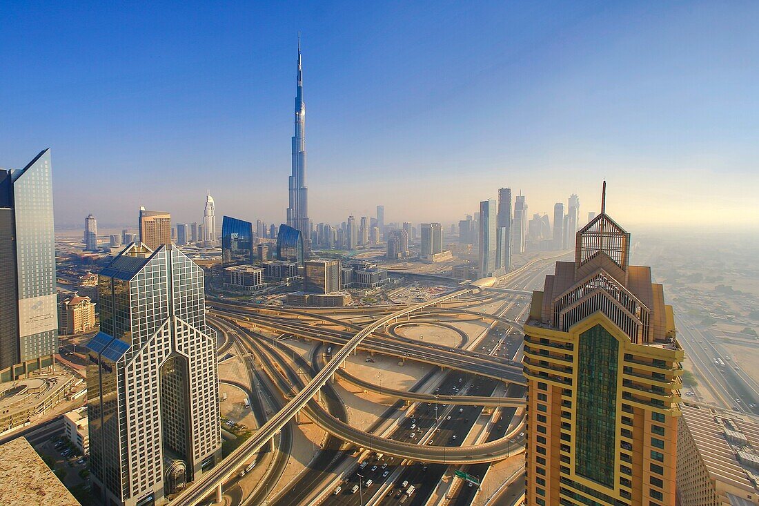 United Arab Emirates (UAE), Dubai City, Sheikh Zayed Avenue