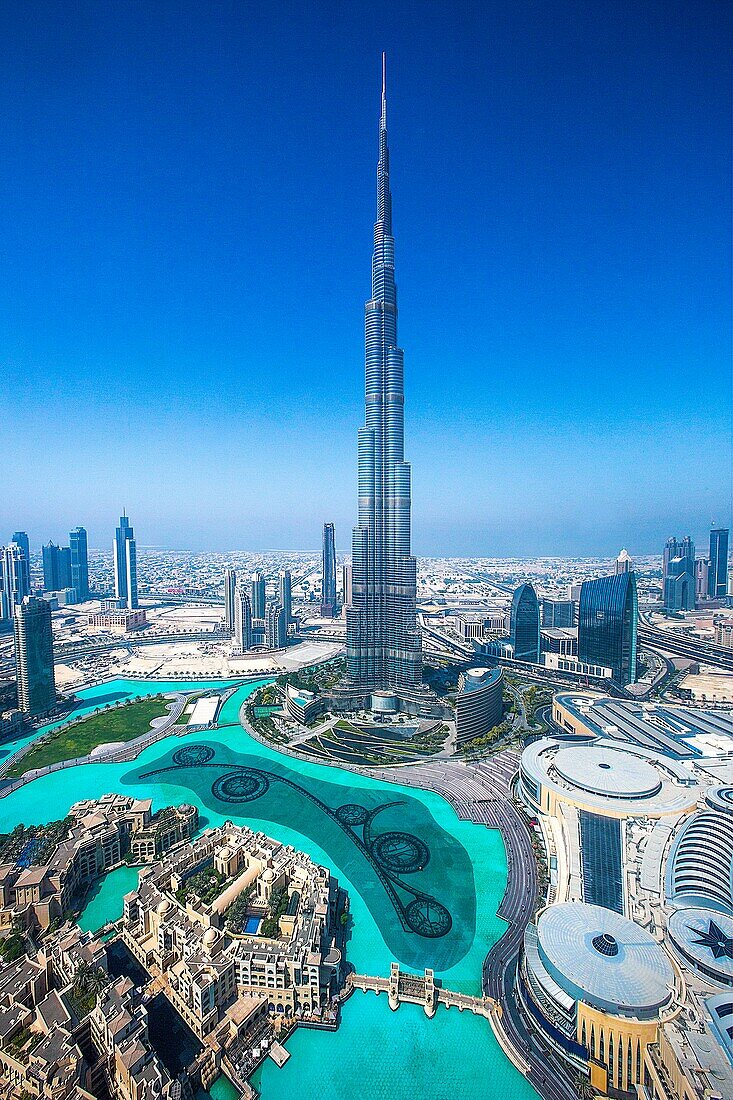 United Arab Emirates (UAE), Dubai City, Down Town Dubai, Burj Khalifa Bldg.