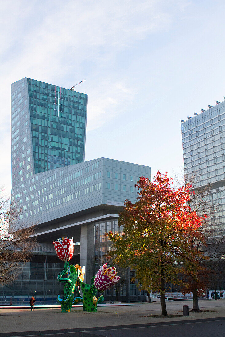 'France, Nord-Pas-De-Calais, Lille, François Mitterand Esplanade, ''Les Tulipes de Shangri-la'' by Yayoi Kusuma (Snagri-la's Tulips)'