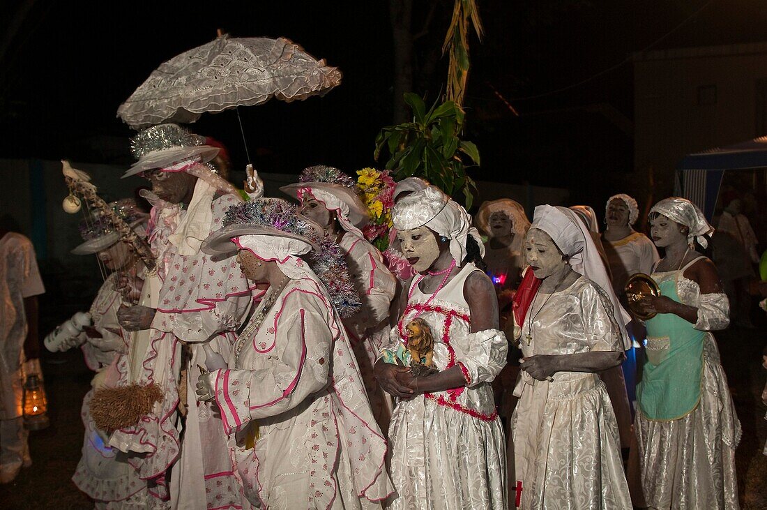 Africa, Gabon, Estuaire region, Libreville capital, during a syncretic bwiti ceremony