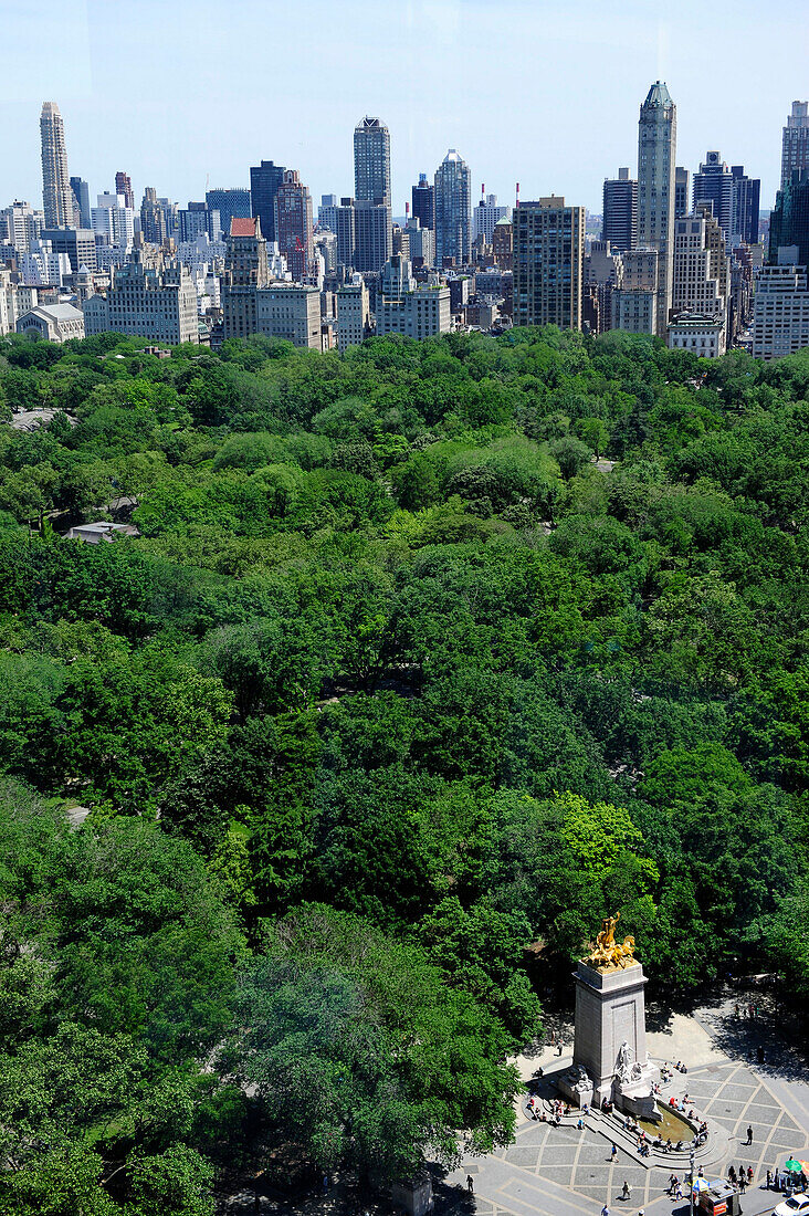 Central park and skyline New York City, New York State, United State, USA