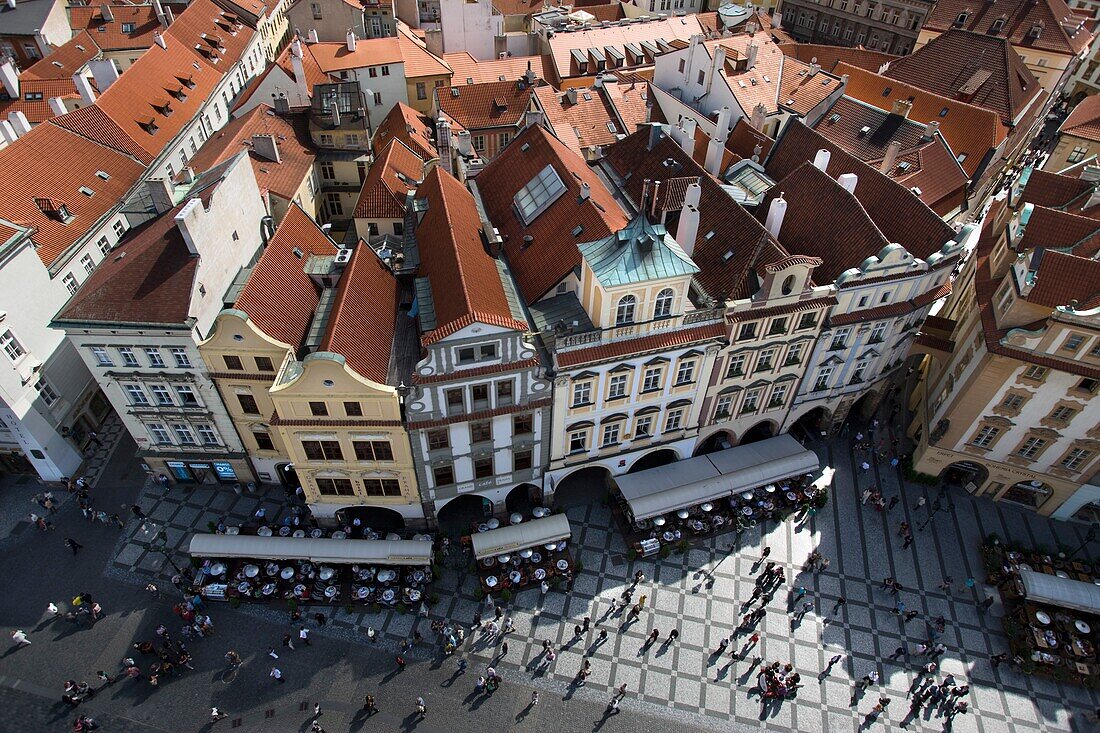 RED ROOFTOPS OLD TOWN SQUARE OLD TOWN STARE MESTO PRAGUE CZECH REPUBLIC