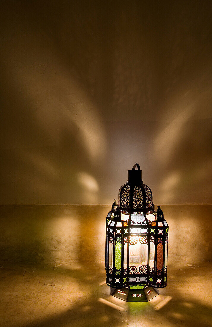 Traditional Lantern At Riad Dar Hanane, Marrakesh,Morocco