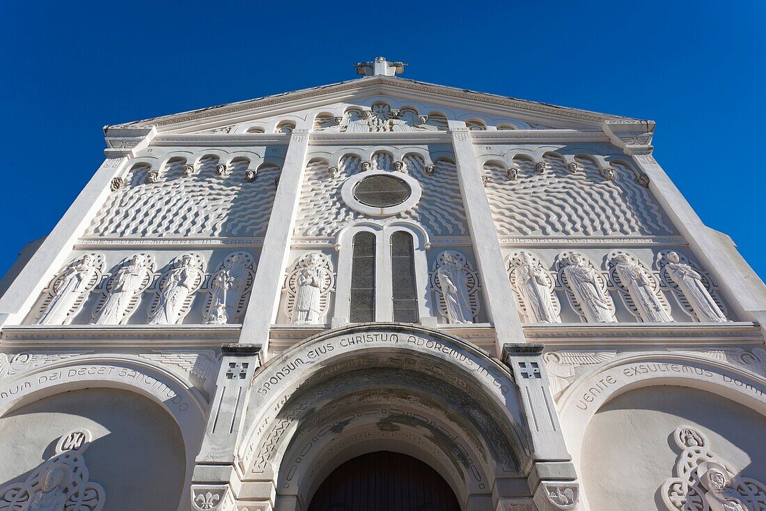 France, Corsica, Corse-du-Sud Department, Corsica West Coast Region, Ajaccio, Eglise Sacre Coeur church