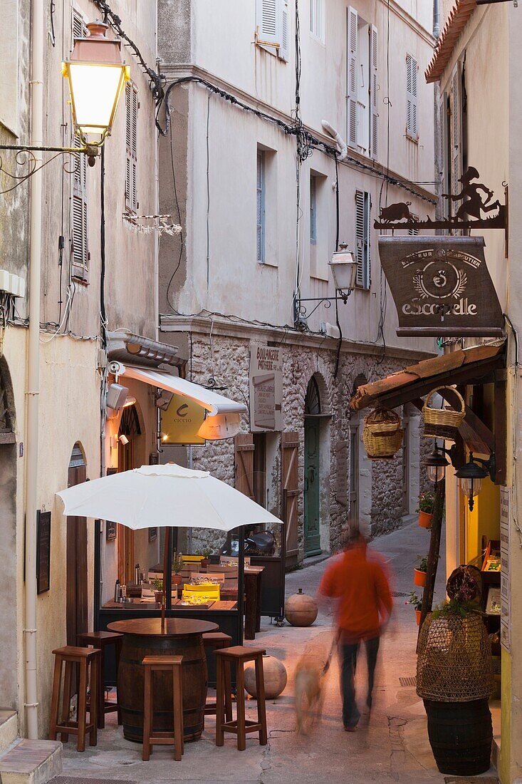 France, Corsica, Corse-du-Sud Department, Corsica South Coast Region, Bonifacio, Haut Ville, high city, street