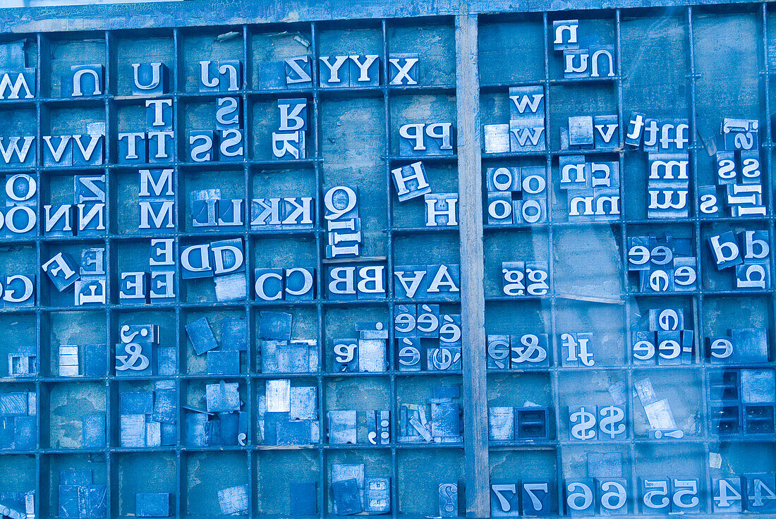 Abstract Photo of Letters and Numbers
