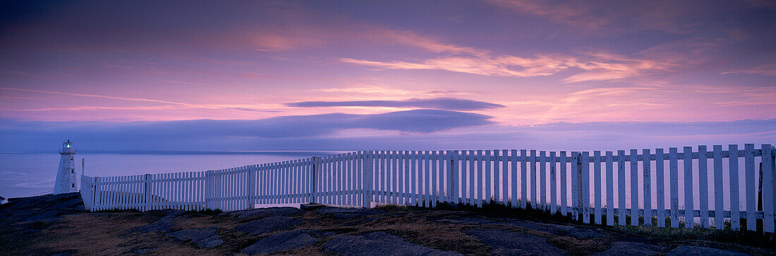 Lighthouse at Dawn, Avalon Peninsula, Cape Spear, Newfoundland.