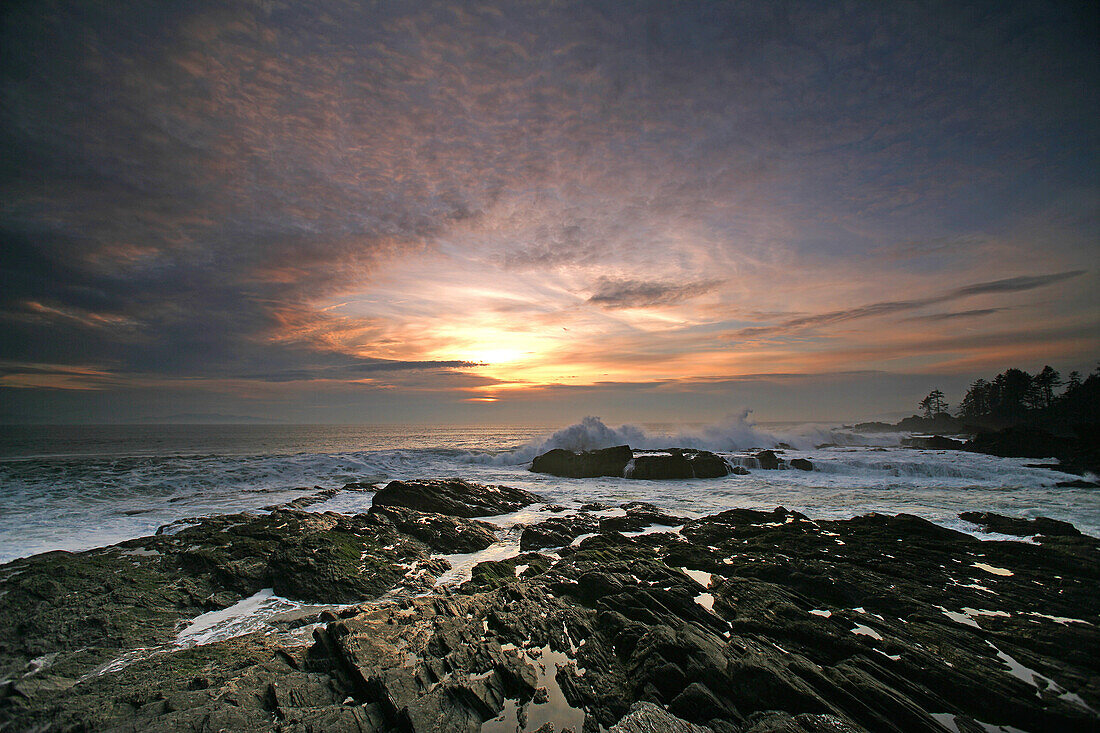 Sunset over Botany Bay, British Columbia