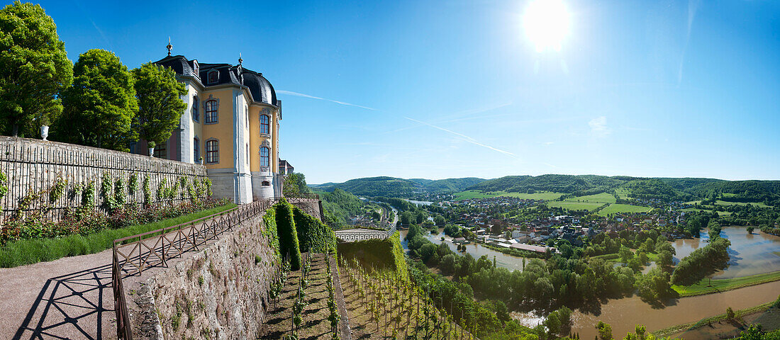 Rokoko Schloss Dornburg, Saaletal, Dornburg-Camburg, bei Jena, Thüringen, Deutschland