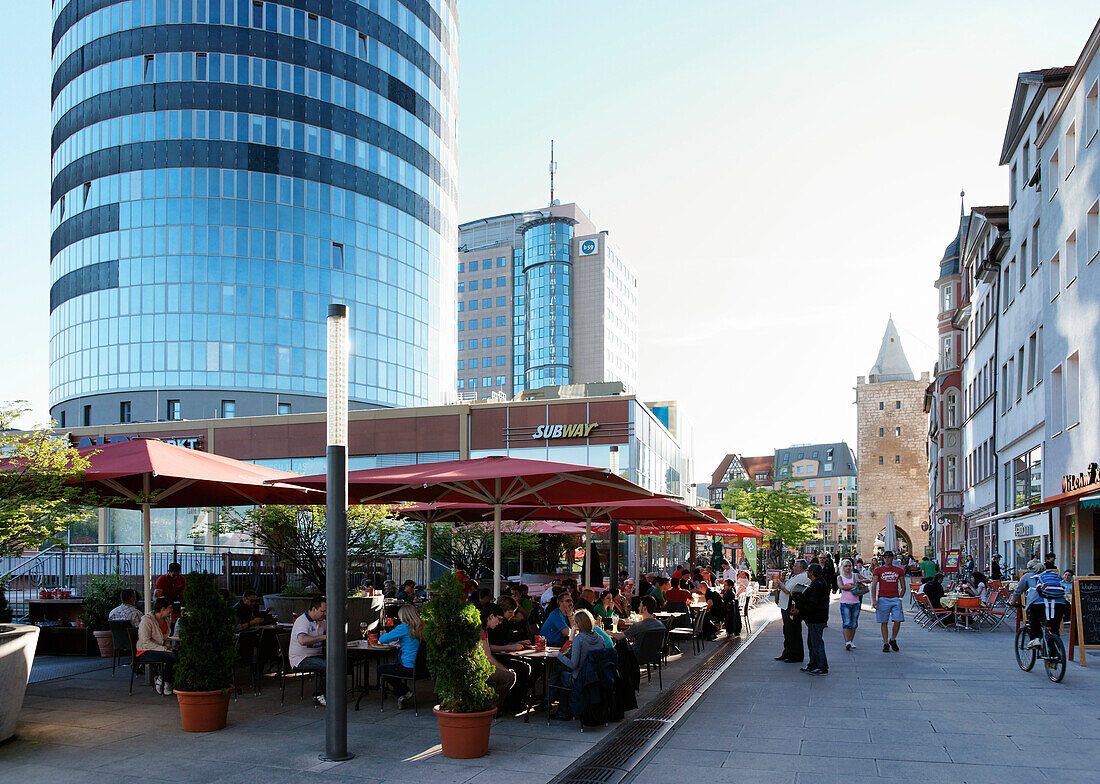 Johannisstraße, Jentower, Johannistor, Jena, Thüringen, Deutschland