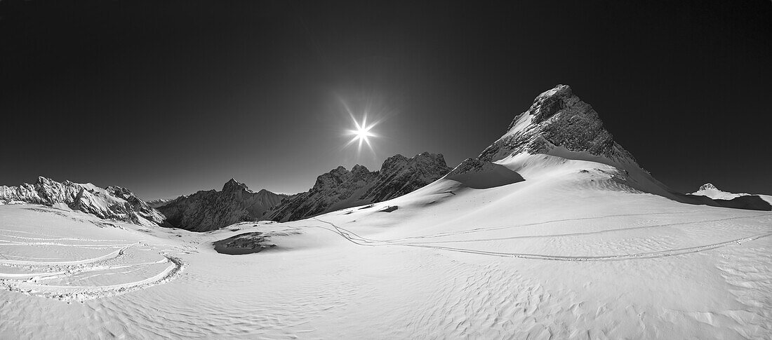 Landscape at Zugspitzplatt, Zugspitze, Upper Bavaria, Bavaria, Germany