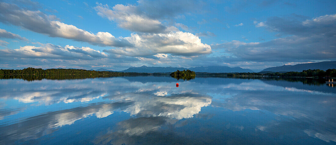 Evening mood at Staffelsee, Uffing, Upper Bavaria, Bavaria, Germany