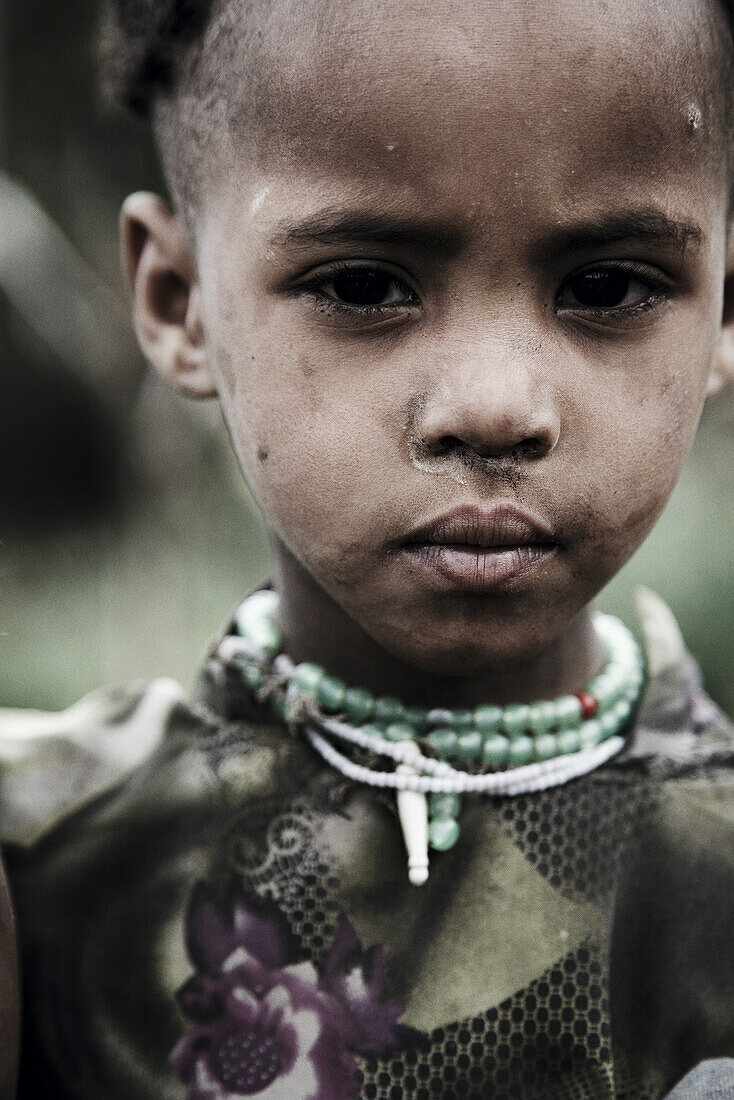 Kind, Bale-Mountains-Nationalpark, Oromia, Äthiopien