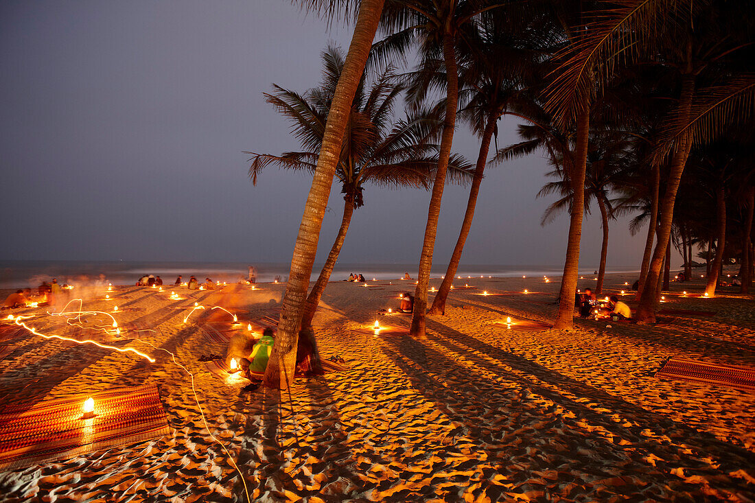 Beach bars at Cua Dai beach, Hoi An, Quant Nam Province, Vietnam