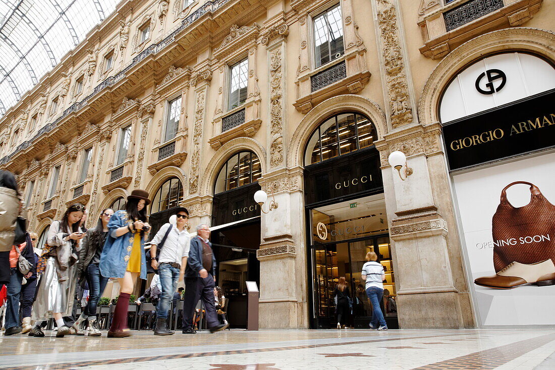 Galleria Vittorio Emanuele II, Mailand, Lombardei, Italien