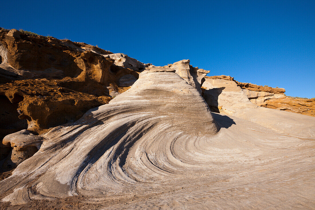 Petrified Dunes near Costa del Silencio, Tenerife, Canary Islands, Spain