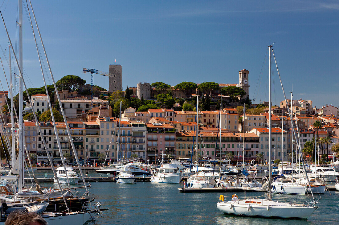 Le vieux Port de Cannes, Alter Hafen, Côte d’Azur, Provence, France