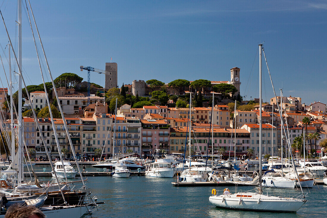 Le vieux Port de Cannes, the old port, Cannes, Cote d’Azur, Provence, France