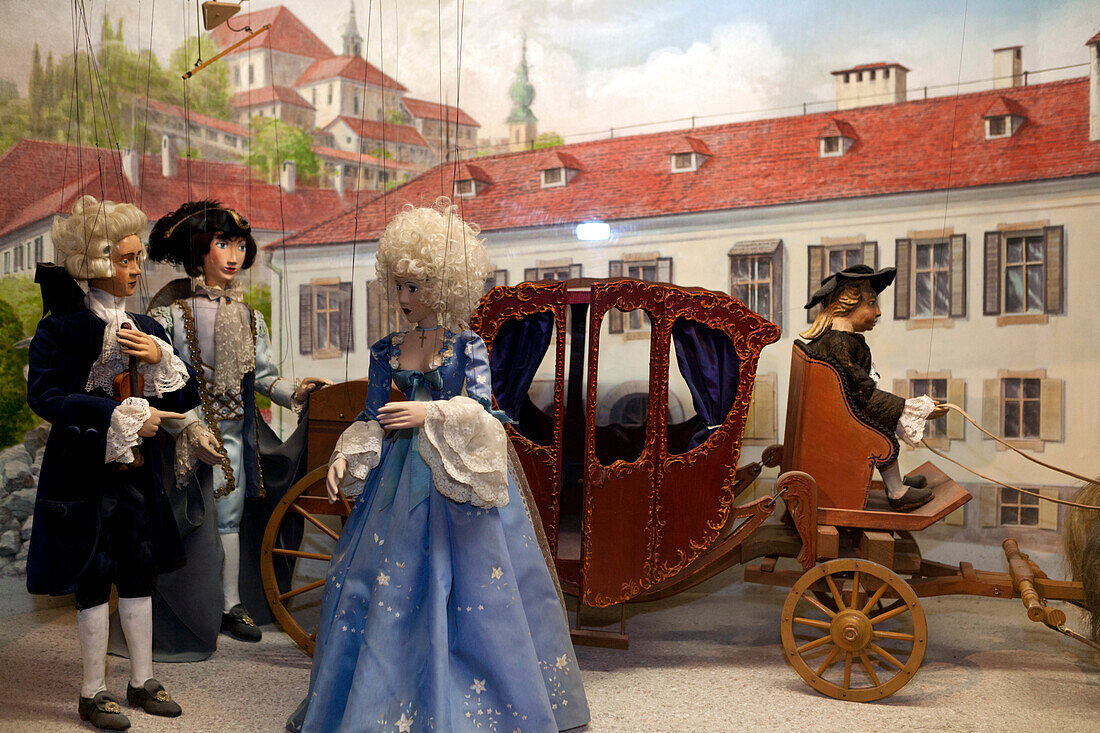 Ausstellung im Marionette Museum, Festung Hohensalzburg, Salzburg, Österreich