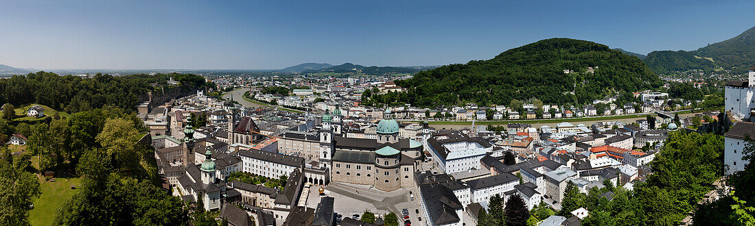 Blick über Salzburg, Österreich