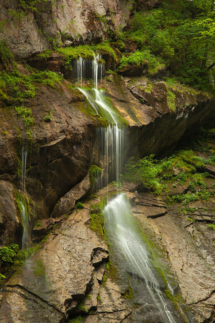Wimbachklamm, bei Ramsau, Berchtesgadener Land, Nationalpark Berchtesgaden, Oberbayern, Bayern, Deutschland