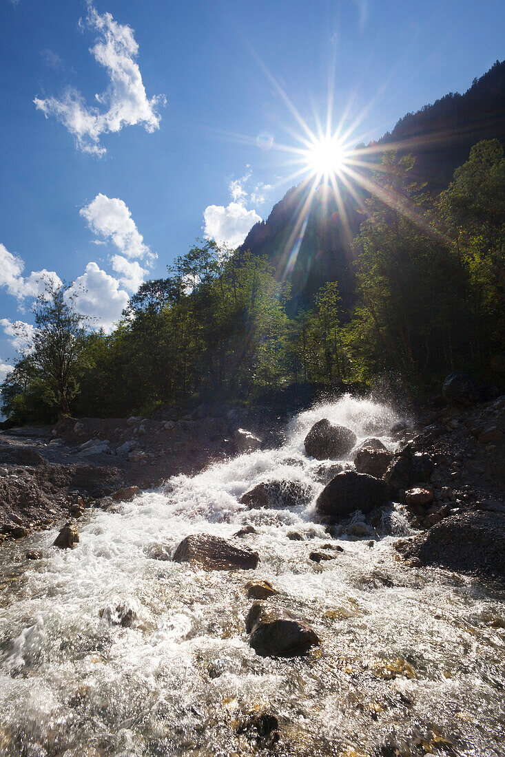 Wimbach valley, near Ramsau, Berchtesgaden region, Berchtesgaden National Park, Upper Bavaria, Germany