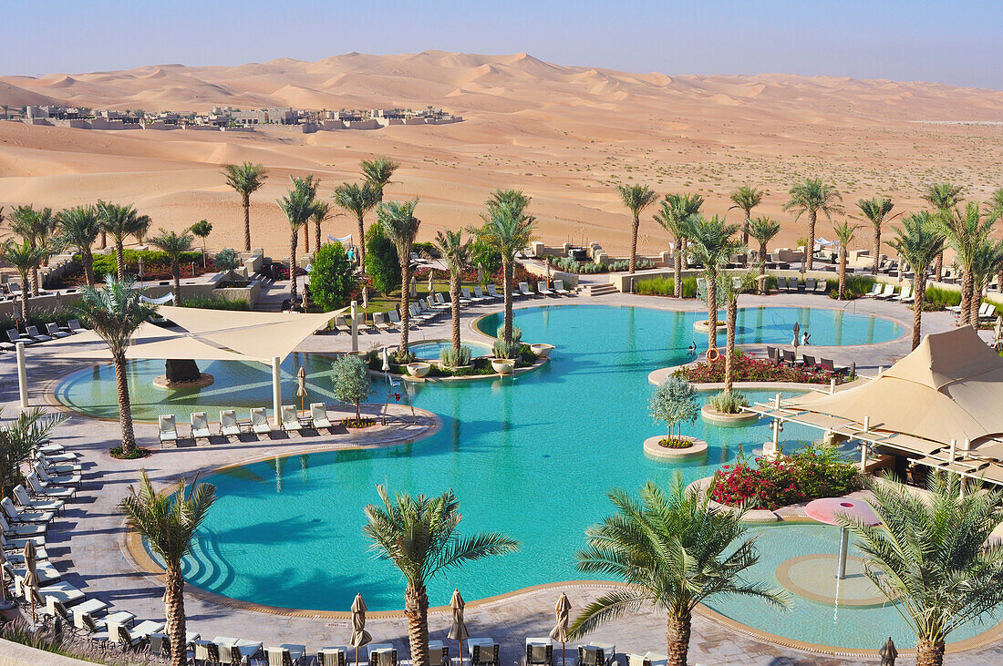 Main Pool And Dunes, Qasr Al Sarab, Abu Dhabi