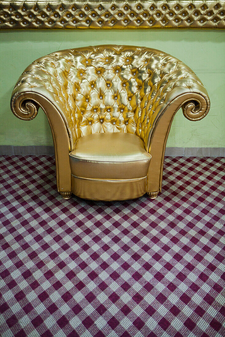 Hotel Lobby Chair, Sulaymaniyah, Iraqi Kurdistan, Iraq