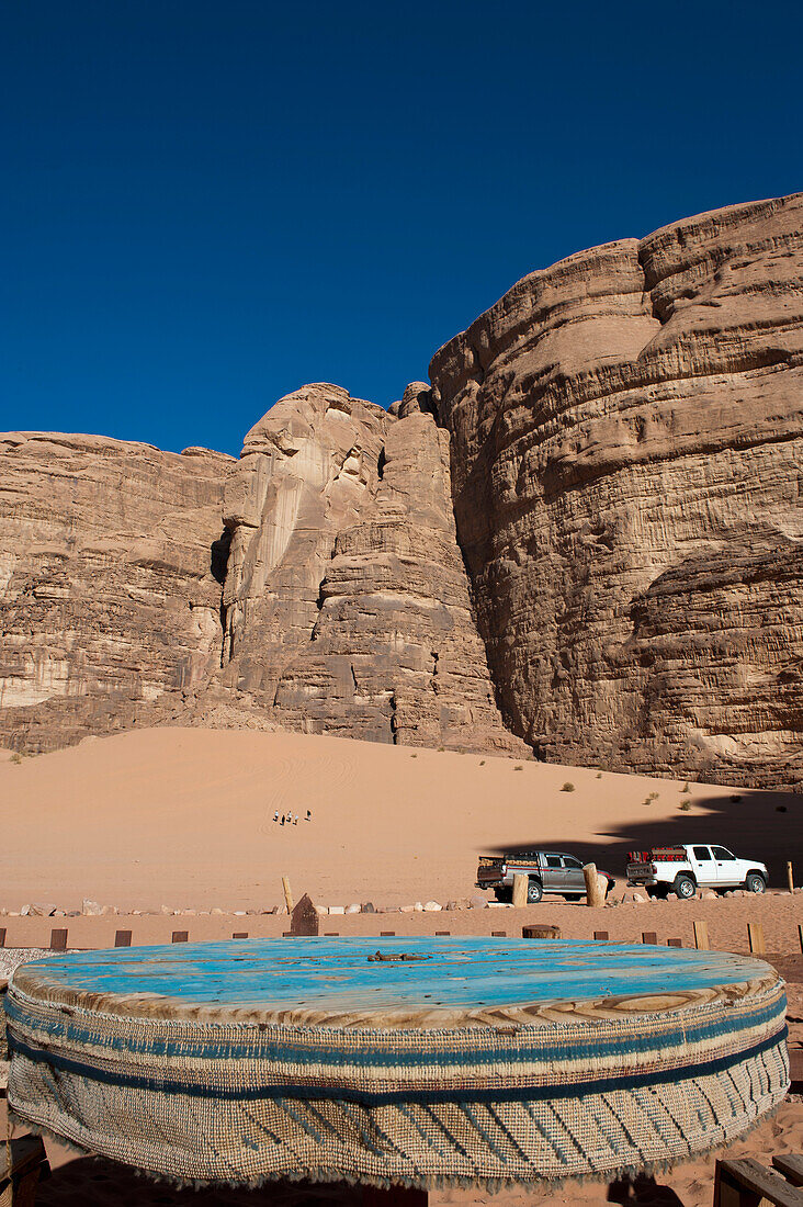 4X4 Jeeps At Wadi Rum (The Valley Of The Moon), Jordan, Middle East
