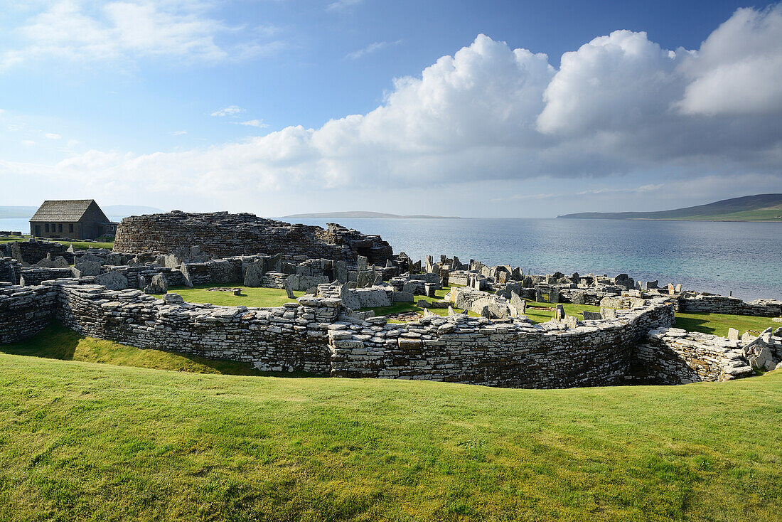 Neolithic settlement Broch of Gurness, Broch of Gurness, UNESCO World Heritage Site The Heart of Neolithic Orkney, Orkney Islands, Scotland, Great Britain, United Kingdom