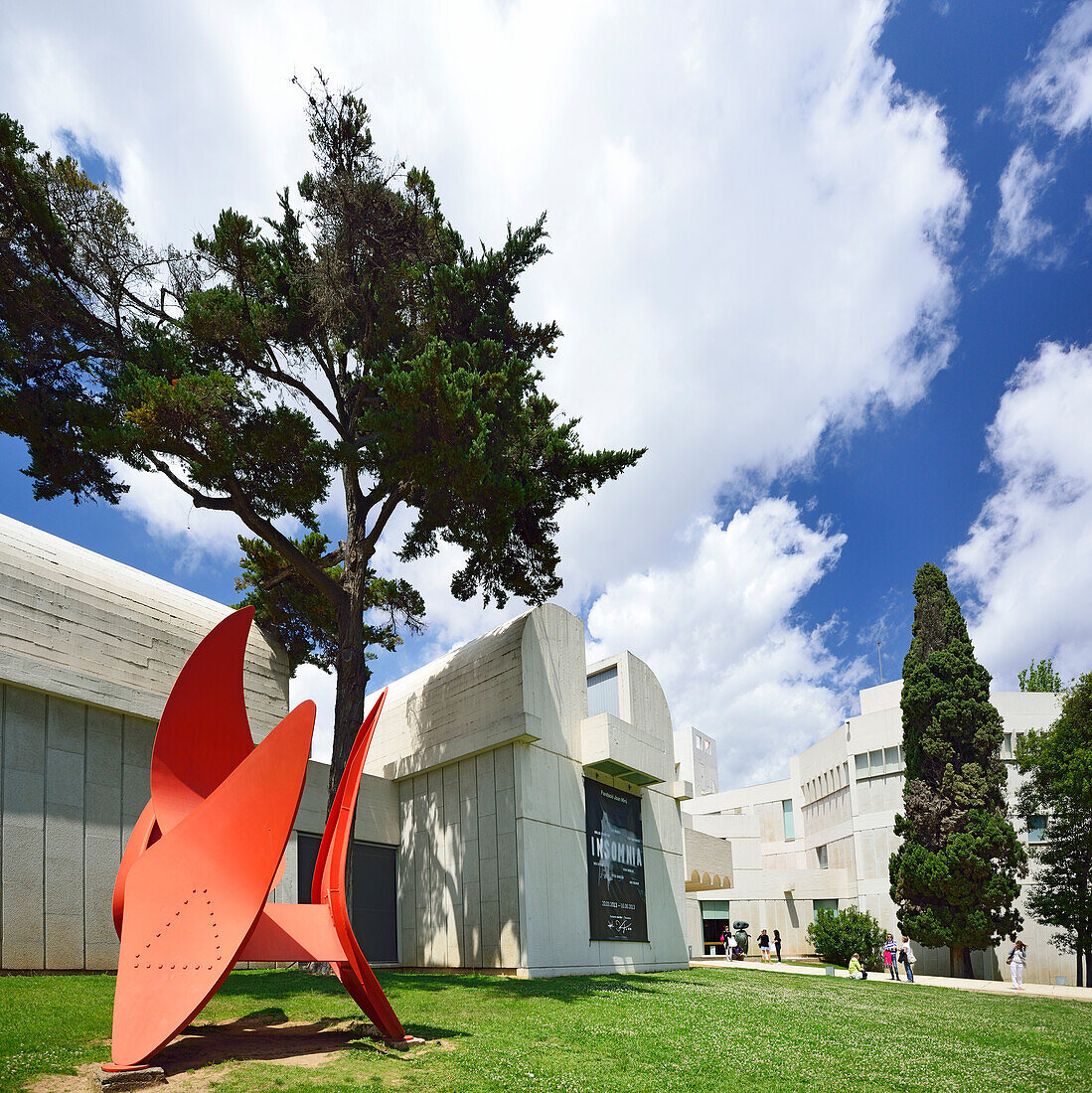 Fundacio Joan Miro, foundation Joan Miro, architect Josep Lluis Sert, Montjuic, Barcelona, Catalonia, Spain