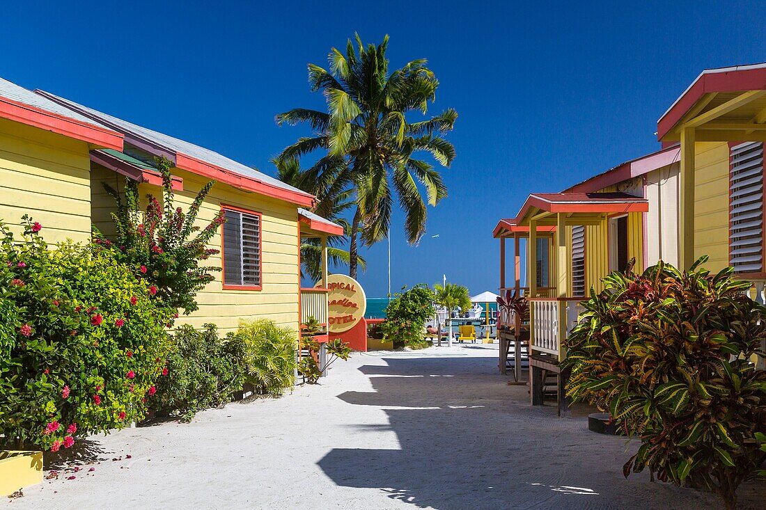 The Tropical Paradise Hotel on the island of Cay Caulker, Belize