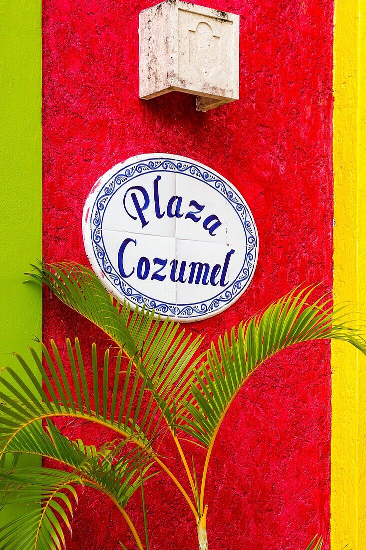 The colors of Mexico at the cruise ship terminal Puerta Maya in Cozumel, Mexico