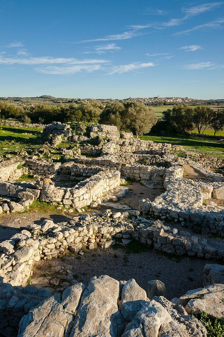 Talayotische Fundstätte Son Fornes, Montuiri, C Talayotische Periode 1300-123 Grafschaft Es Pla, Mallorca, Spanien