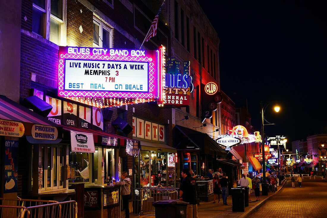 Night on Beale Street Blues Music Memphis Tennessee TN