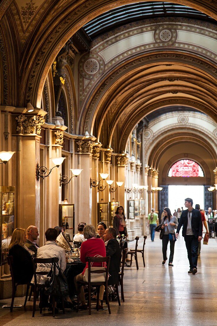 Shop and coffees in Vienna, Austria