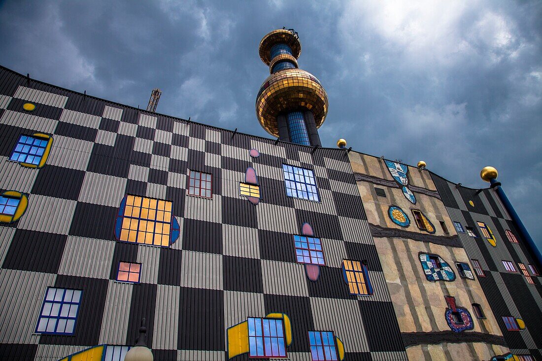 Incinerator of Vienna, designed by Friedensreich Hundertwasser, Vienna, Austria