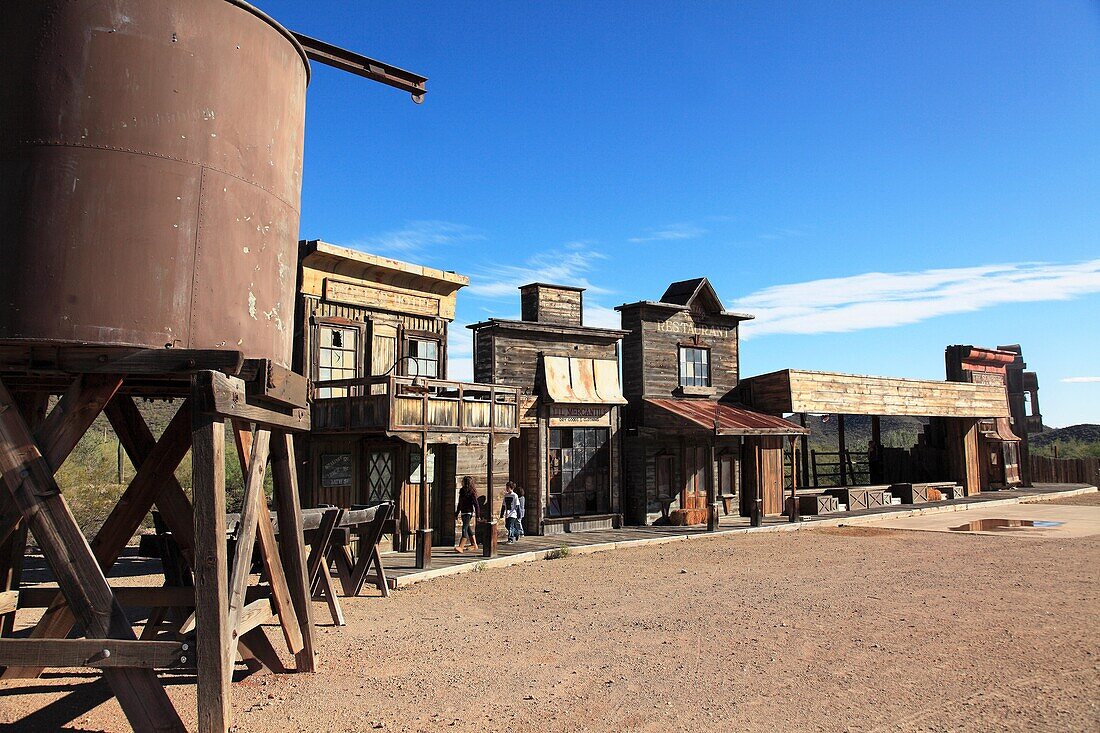 The film set of the High Chaparral in Old Tucson Studios. Tucson. Arizona. USA