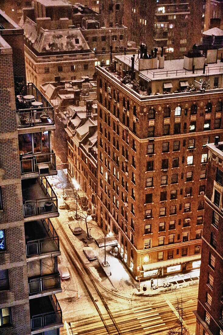 Snowy NIght in Manhattan