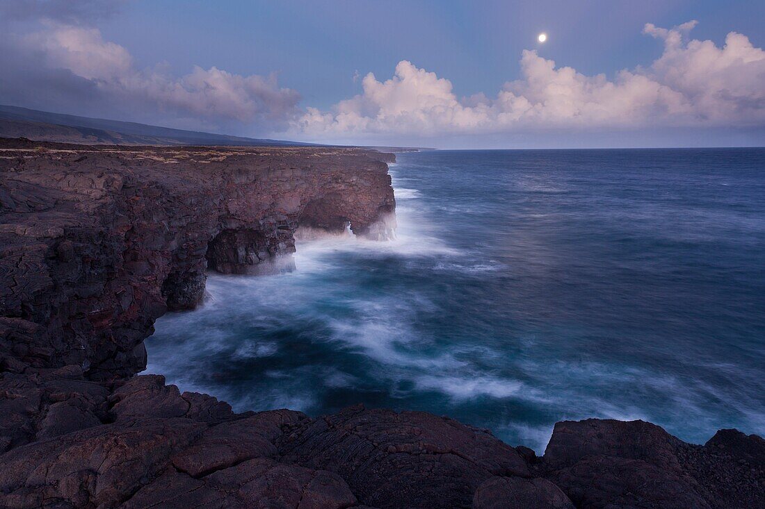 America, destination, Hawaii, island, lava, shore, volcano, wave, wild, T89-1628566, AGEFOTOSTOCK 