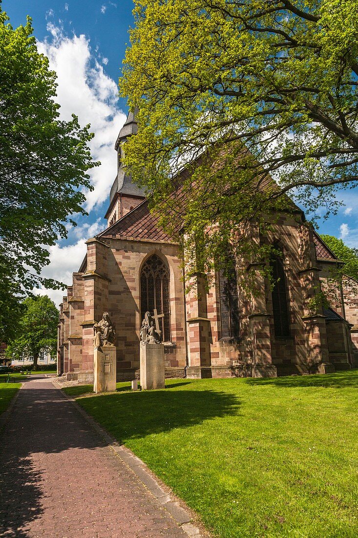 Altstaedter church in Hofgeismar on the German Fairy Tale Route, Hesse, Germany, Europe