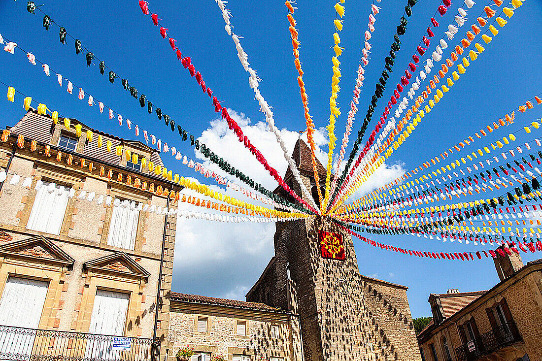 Summer festival in Belves, Perigueux, Dordogne, Aquitaine, France