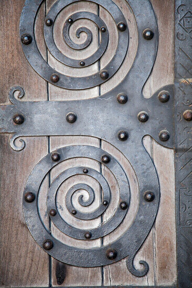 Door detail in Alfama, Lisbon, Portugal
