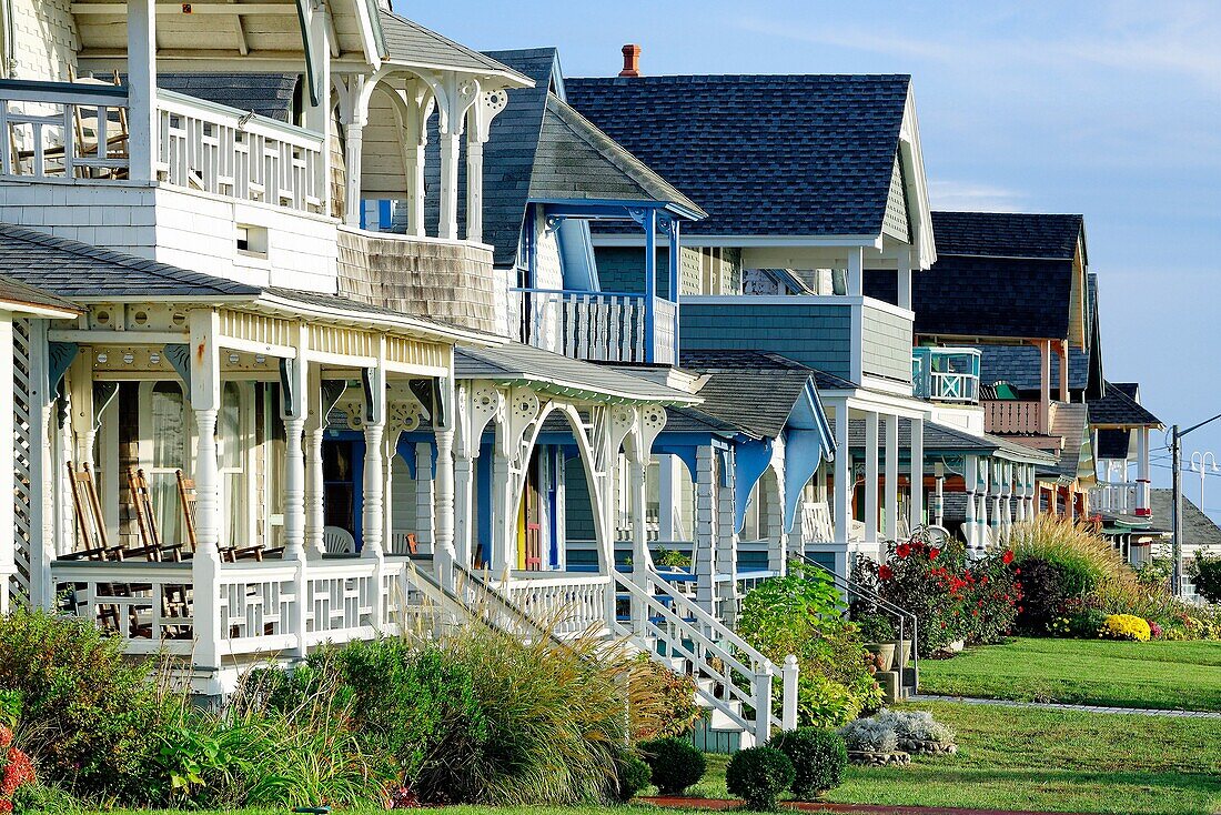 Houses, Oak Bluffs, Martha´s Vineyard, Massachusetts, USA